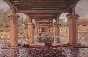Alfred Sisley Under the Bridge at Hampton Court oil on canvas